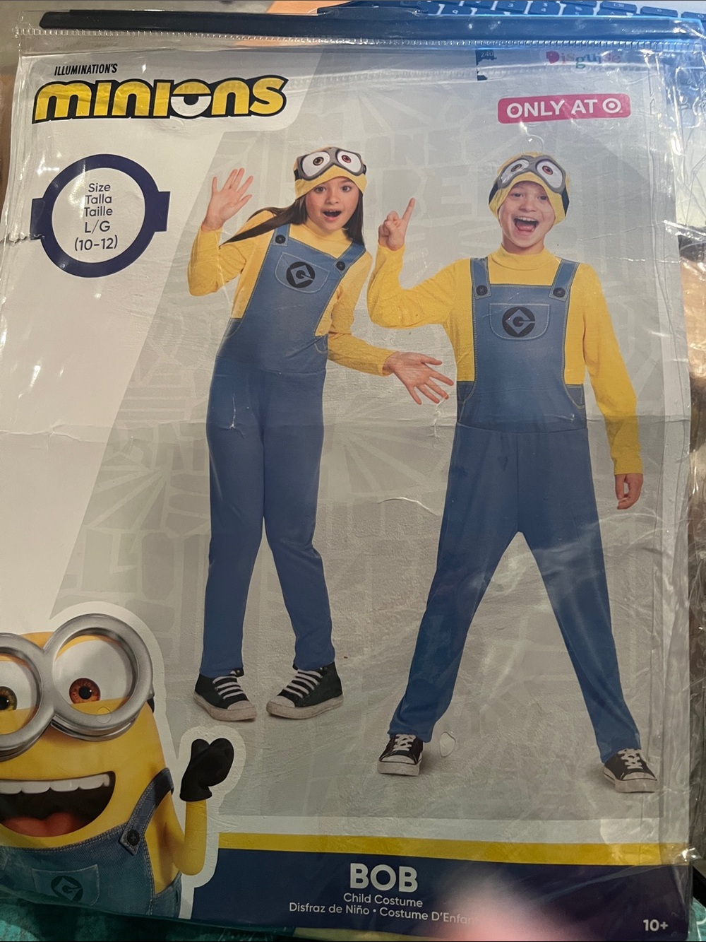 "Bob" Kids Costume - Yellow & Blue. Size 10-12
